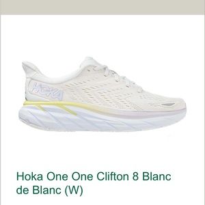 Hoka One One Clifton Size 8 blanc de blanc